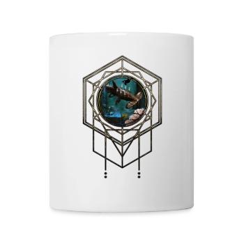Awesome steampunk hammerhead shark - Mug - white - Front