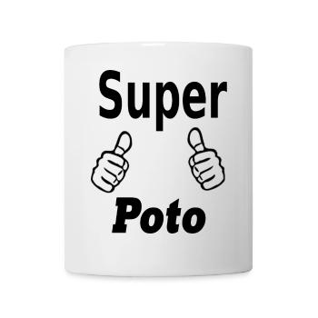 super poto, amitié, copinage - Mug blanc - blanc - Devant