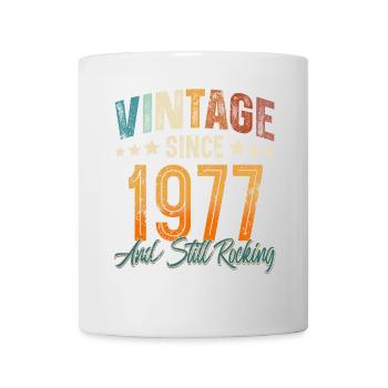 1977 Geburtsjahr Geburtstag Baujahr Vintage - Tasse - Weiß - Vorne