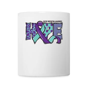 Hoffnung Mental Health Message - Tasse - Weiß - Vorne