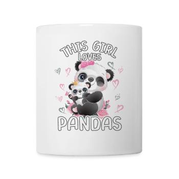 Dieses Maedchen Liebt Pandas - Tasse - Weiß - Vorne
