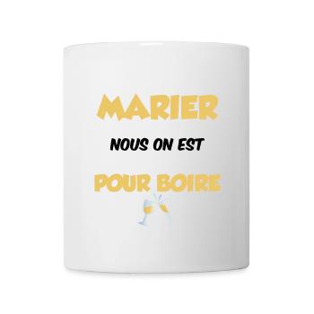 Humour EVG Cadeau Futur Marié Garçon Mariage Team - Mug blanc - blanc - Devant