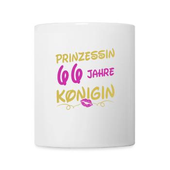 Als Prinzessin Geboren 66 Geburtstag Frau Mama - Tasse - Weiß - Vorne