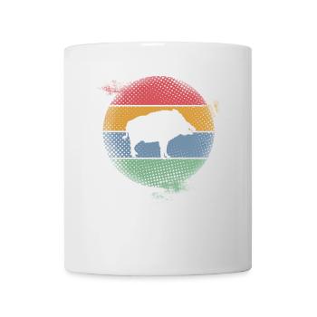 Wildschwein - Tasse - Weiß - Vorne