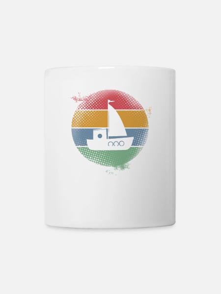 Segelboot Segler Segeln Kinder Motiv - Tasse - Weiß