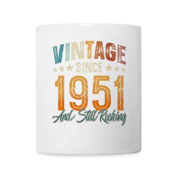 1951 Geburtsjahr Geburtstag Baujahr Vintage - Tasse - Weiß - Vorne