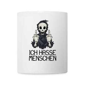 Ich hasse Menschen - Tasse - Weiß - Vorne