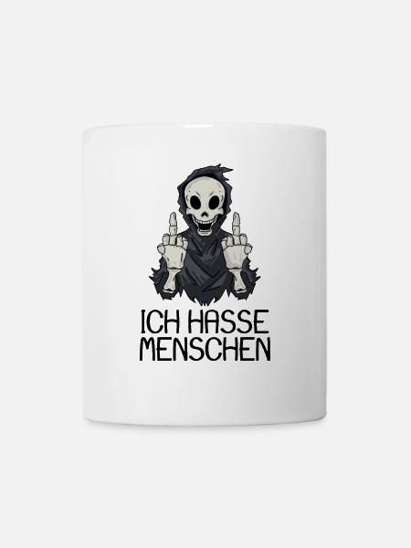 Ich hasse Menschen - Tasse - Weiß