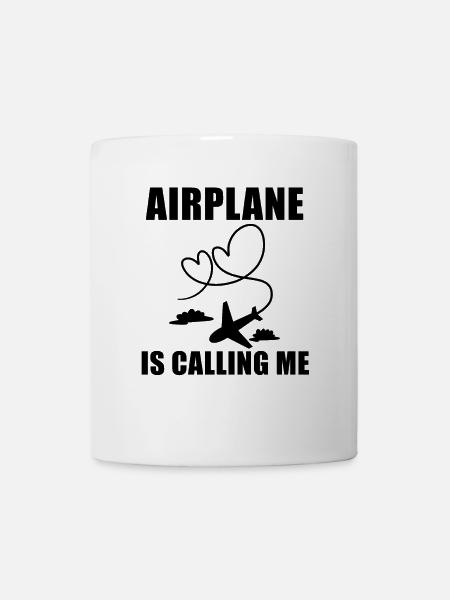 Flugzeug Pilot Spruch Geschenk - Tasse - Weiß