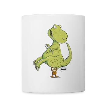 Waches Faultier I Dinosaurier I Dino T-Rex I Fun - Tasse - Weiß - Vorne