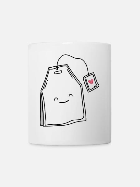 Teeliebhaber Tee Lächeln - Tasse - Weiß