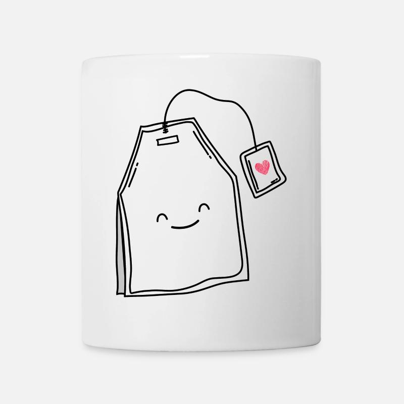 Teeliebhaber Tee Lächeln - Tasse - Weiß