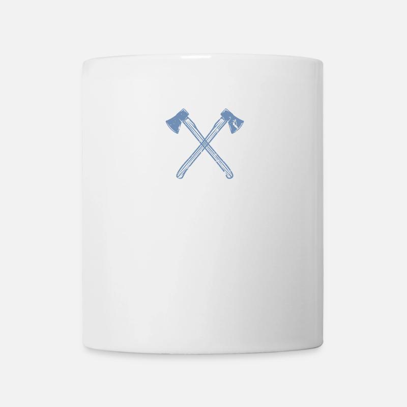 Axt gekreuzte Äxte - Tasse - Weiß