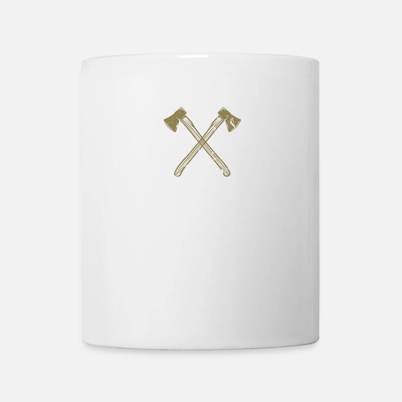 Axt gekreuzte Äxte - Tasse - Weiß