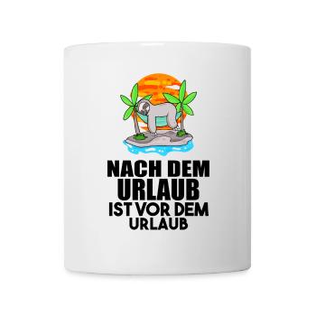 Strandraub Urlaub Reise Strand Urlaubsziel - Tasse - Weiß - Vorne
