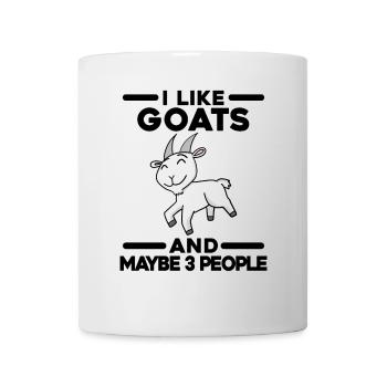 Ich mag Ziegen - Ziegenbock - Tasse - Weiß - Vorne