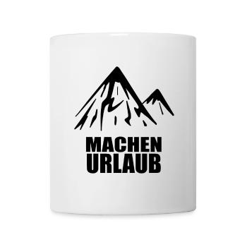 Urlaub Berg Berge Reise Urlaubsziel - Tasse - Weiß - Vorne