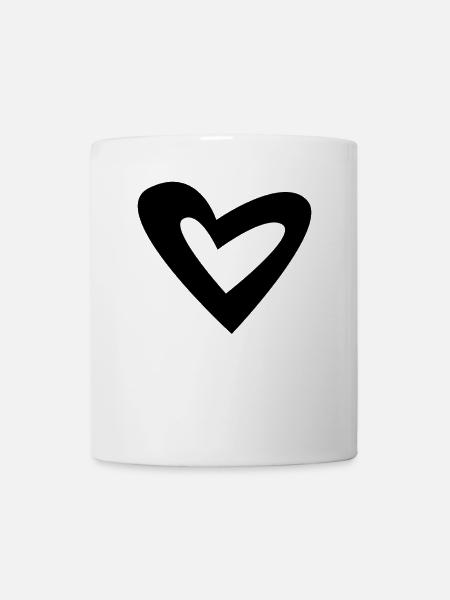 Herz - Tasse - Weiß