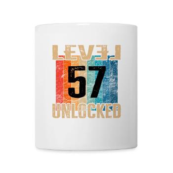 Birthday Happy Birthday Level Unlocked 57 years - Mug - white - Front