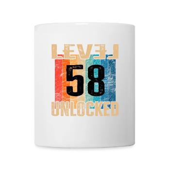 Birthday Happy Birthday Level Unlocked 58 years - Mug - white - Front