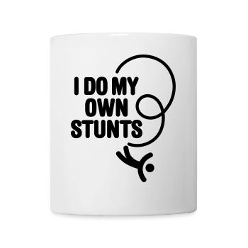 Je fais mes propres cascades, saut à l’élastique, saut à l’élastique - Mug blanc - blanc - Devant