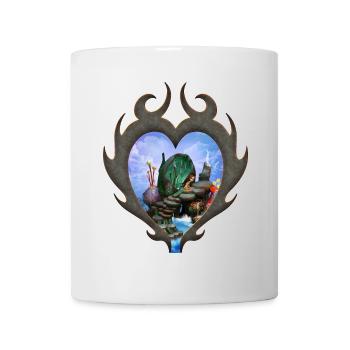Kleine Fee am Strand - Tasse - Weiß - Vorne