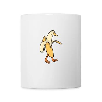 Gans lustige Bilder Gans mein Humor Gans Banane - Tasse - Weiß - Vorne