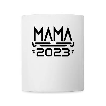 Mutter 2023 Mama Schwangerschaft Geburtstag - Tasse - Weiß - Vorne