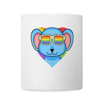 LGBT Animal Mouse Rainbow - Mug - white - Front