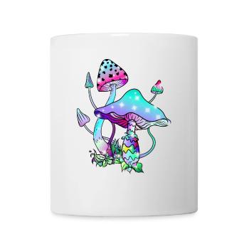 Zauberpilze psychedelische Pilzkunst - Tasse - Weiß - Vorne