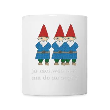 gartenzwerge bayerisch - Tasse - Weiß - Vorne