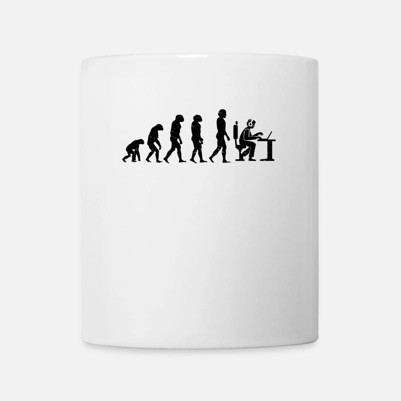 Evolution of Gamer Zocker Nerd Geek Progamer - Tasse - Weiß