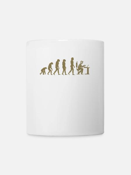 Evolution of Gamer Zocker Nerd Geek Progamer - Tasse - Weiß