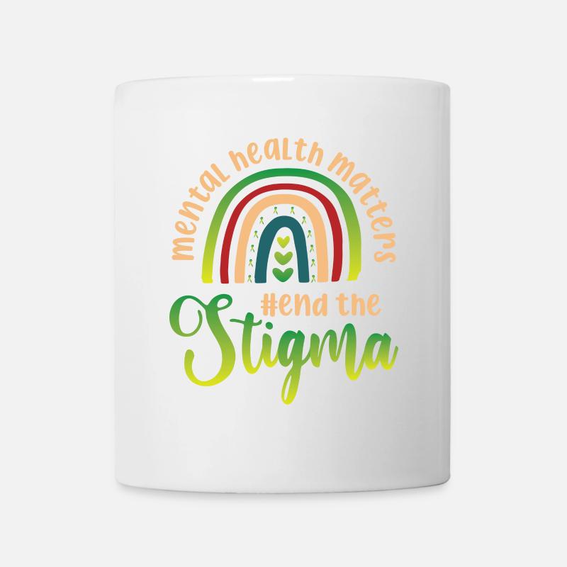 Mental Health Matters Lutter contre la stigmatisation - Mug blanc - blanc