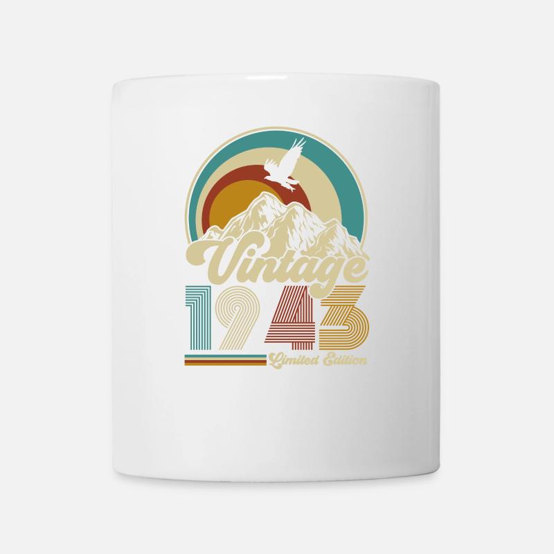 Oldtimer Built in 1943 Born Vintage Birthday - Mug - white