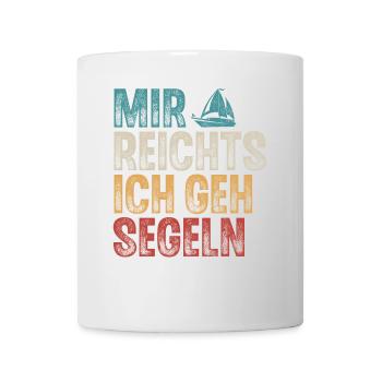 Segeln Segler Segelboot Retro Vintage - Tasse - Weiß - Vorne