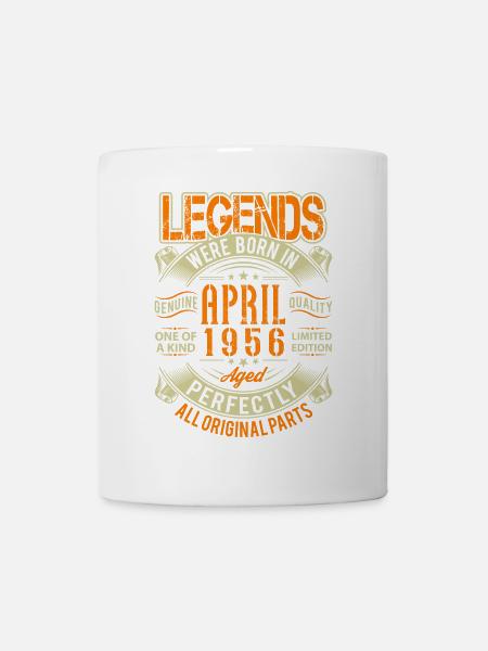 1956 April Geburtstag Legende - Tasse - Weiß