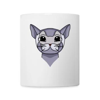 Britisch Kurzhaar Kopf Katze Katzenbesitzer - Tasse - Weiß - Vorne