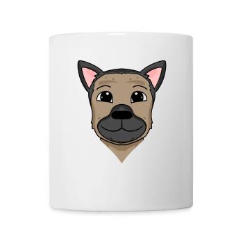 Propriétaire de chien de tête de berger allemand - Mug blanc - blanc - Devant