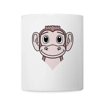 Affe - Tasse - Weiß - Vorne