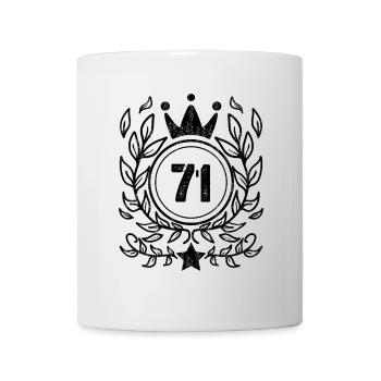 71 - Born year Year of birth 1971 - Mug - white - Front