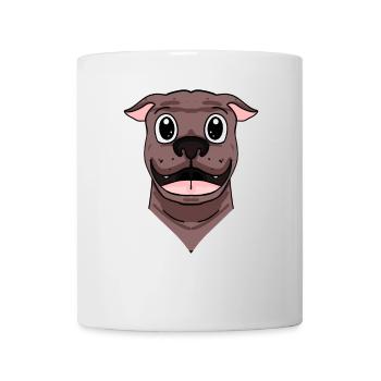 American Terrier Head Dog Dog Owner - Mug - white - Front