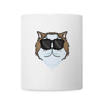 Coole Perserkatze Katzenrasse Katze - Tasse - Weiß - Vorne