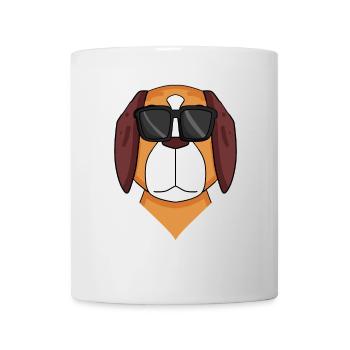 Bernhardiner Hund Hunderasse - Tasse - Weiß - Vorne