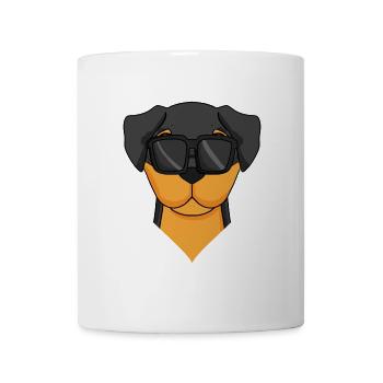 Rottweiler Hund Hunderasse - Tasse - Weiß - Vorne