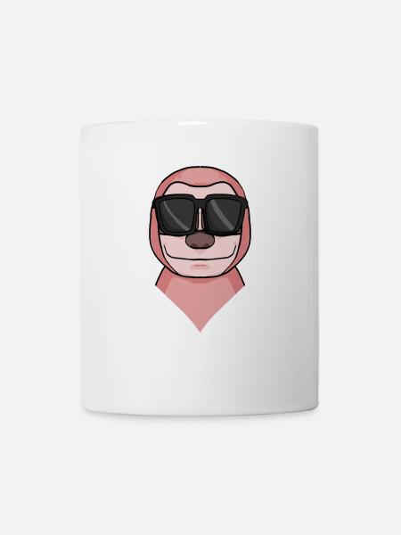Faultier mit Brille - Tasse - Weiß