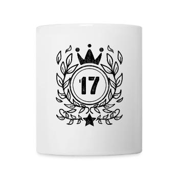 17 Jahre alt Krone - 17 Geburtstag - Tasse - Weiß - Vorne