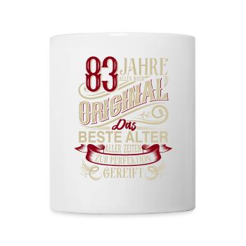83. Geburtstag Vintage Retro - Tasse - Weiß - Vorne