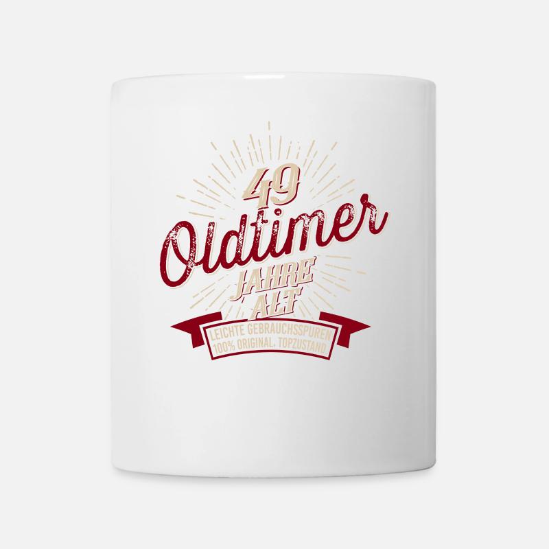 49. Geburtstag Oldtimer - Tasse - Weiß