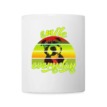 American Bully smile everyday Regenbogenfarben - Tasse - Weiß - Vorne
